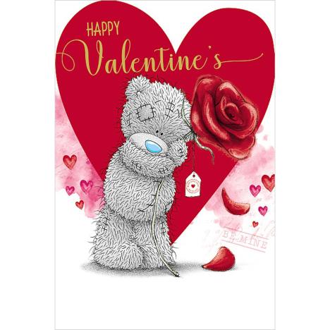 Tatty Teddy Holding Large Rose Me to You Bear Valentines Day Card £3.59